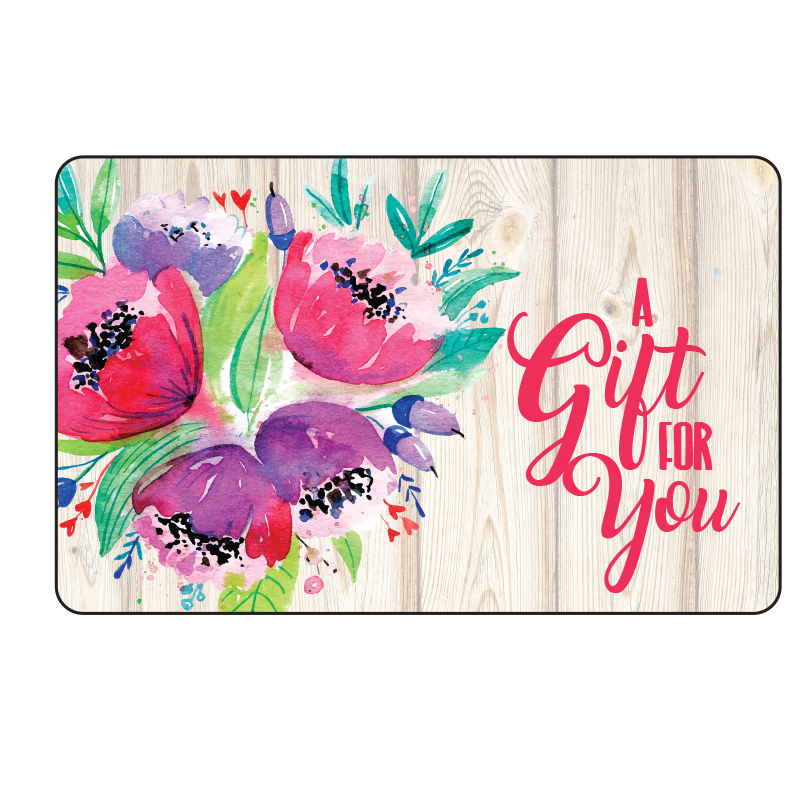 Flower and Wood Gift Cards