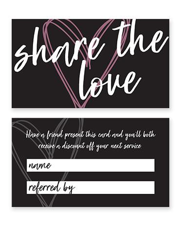 Heart Share Referral Cards