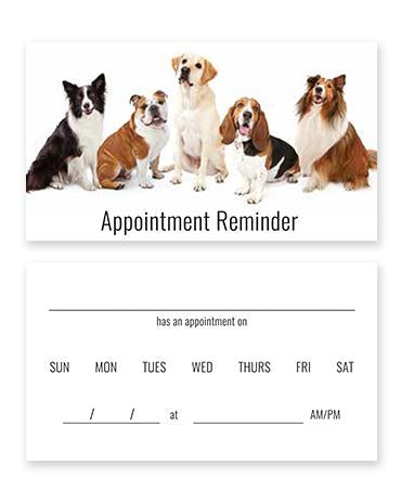 Pet Appointment Cards (dogs)