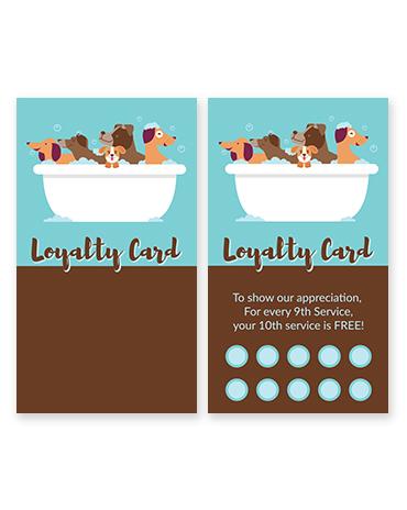 Pet Wash Loyalty Cards
