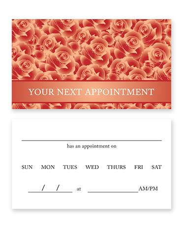 Roses Appointment Cards