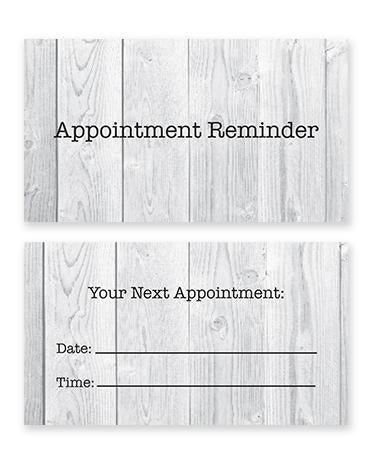 Wood Appointment Cards